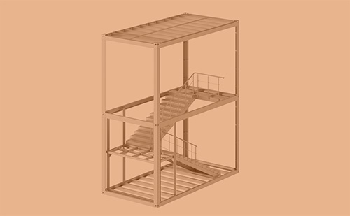 Модернизация внутренней лестницы для модульных зданий | ГК Регион-Гарант